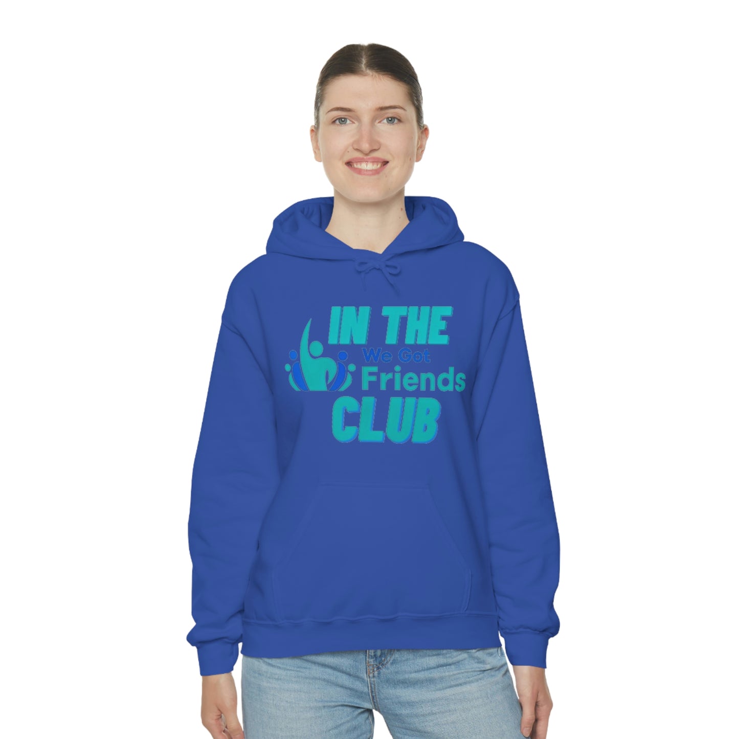 WE GOT FRIENDS IN THE CLUB Unisex Heavy Blend™ Hooded Sweatshirt